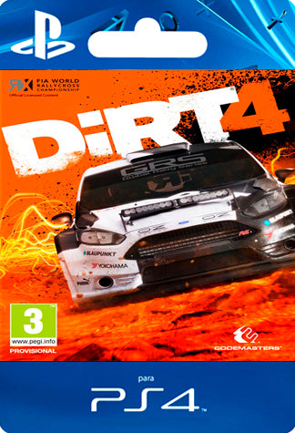 Jeu Dirt 4 Pour PlayStation 4 (PS4) - Version Region Free - Bon état - Voir Photos
