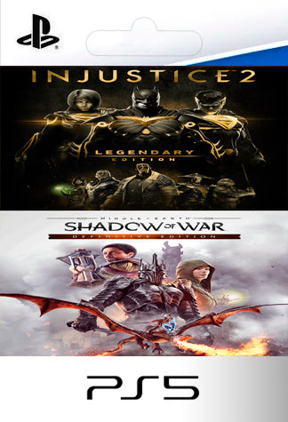 Injustice 2 LE & Middle earth Shadow of War DE PS5
