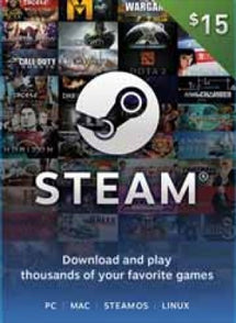 $15 USD Steam Wallet Gift Card GLOBAL - Chilecodigos