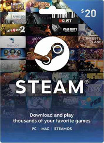 $20 USD Steam Wallet Gift Card GLOBAL - Chilecodigos