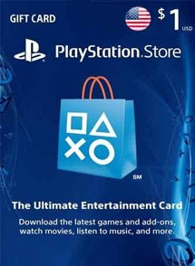 $1 USD PlayStation Gift Card PSN USA