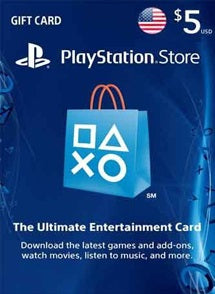 $5 USD PlayStation Gift Card PSN USA