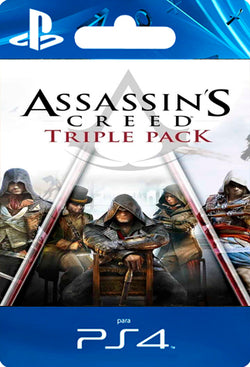 Assassins Creed Triple Pack Black Flag, Unity, Syndicate PS4