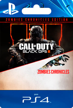 Call of Duty Black Ops III Zombies Chronicles Edition INGLES PS4