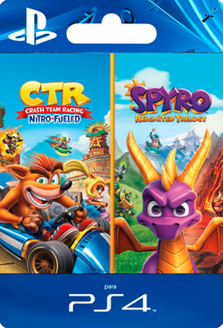 Crash Team Racing Nitro Fueled + Spyro Game Bundle PS4