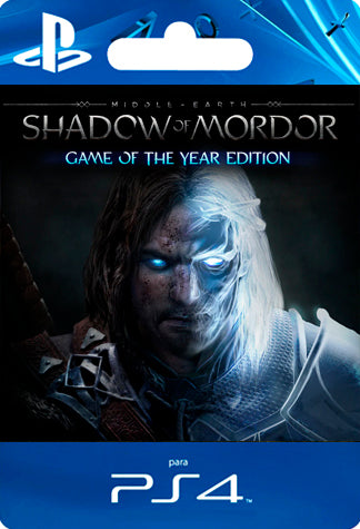 Middle earth Shadow of Mordor Game of the Year Edition PS4