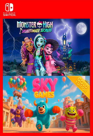 Monster High Skulltimate Secrets & Sky Games Gold Edition Nintendo Switch