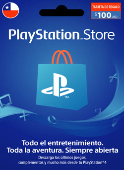 $100 USD PlayStation Gift Card PSN CHILE - Chilecodigos