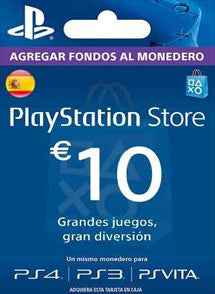 $10 EUR PlayStation Gift Card PSN ESPAÑA - Chilecodigos