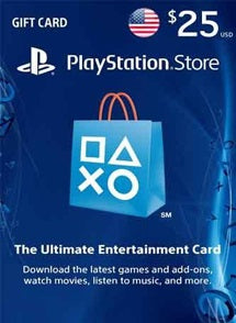 $25 USD PlayStation Gift Card PSN USA - Chilecodigos