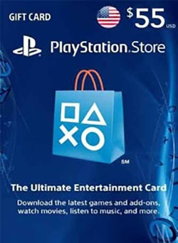 $55 USD PlayStation Gift Card PSN USA
