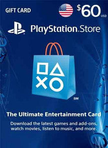 60 Dollar Psn Card $60 USD PlayStation Gift Card PSN USA