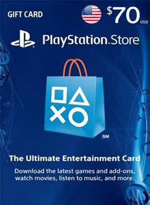 $70 USD PlayStation Gift Card PSN USA - Chilecodigos