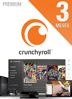 3 Meses Membresia Crunchyroll Premium Gift Card Chile - Chilecodigos