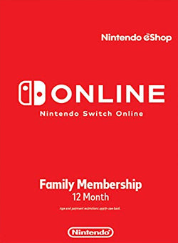 12 Meses Membresia Familiar Nintendo Online Gift Card USA - Chilecodigos