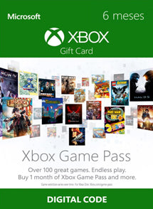 6 Meses Membresia Xbox Game Pass Gift Card CHILE - Chilecodigos