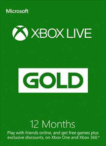 12 Meses Membresia Xbox Live Gold Gift Card GLOBAL - Chilecodigos