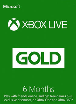 6 Meses Membresia Xbox Live Gold Gift Card GLOBAL - Chilecodigos